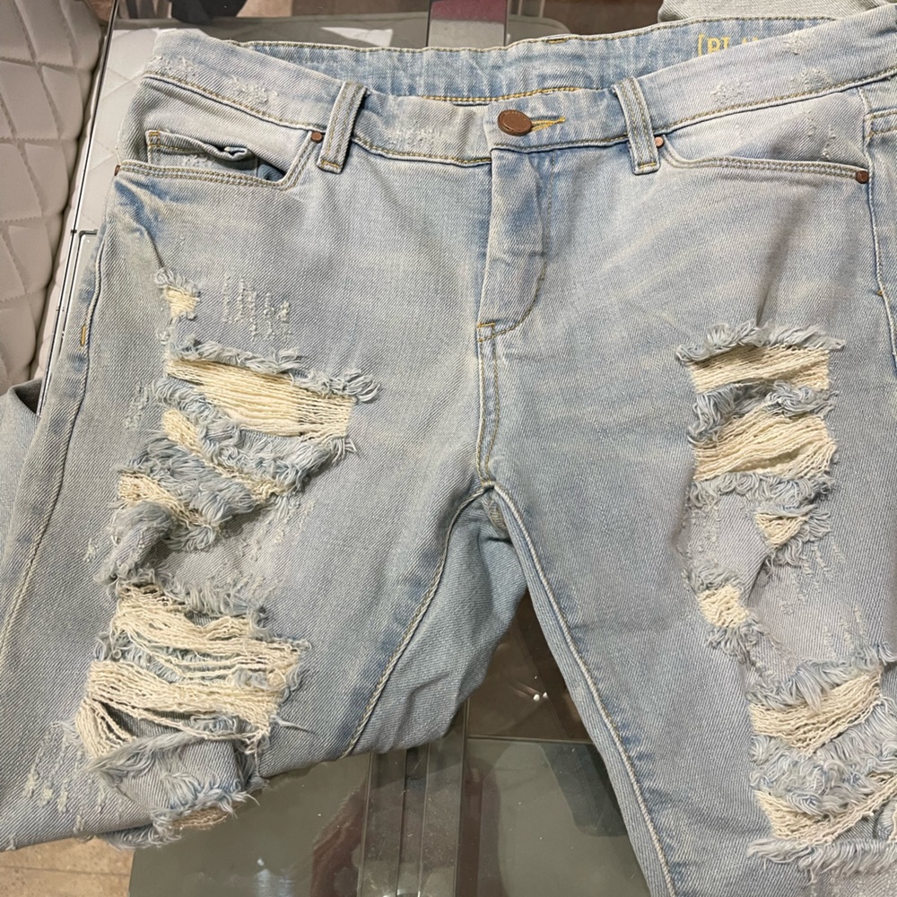 Blank NYC Light Blue Distressed Boyfriend Jeans